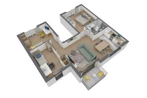 Attraktive 4 Zimmer-Wohnung im 1. OG mit Balkon