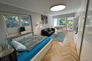 Charmante 1-Zimmer Wohnung im EG mit Terrasse in München-Bogenhausen – Normannenplatz 2, 81925 Herzogpark, München – Vorschaubild 1