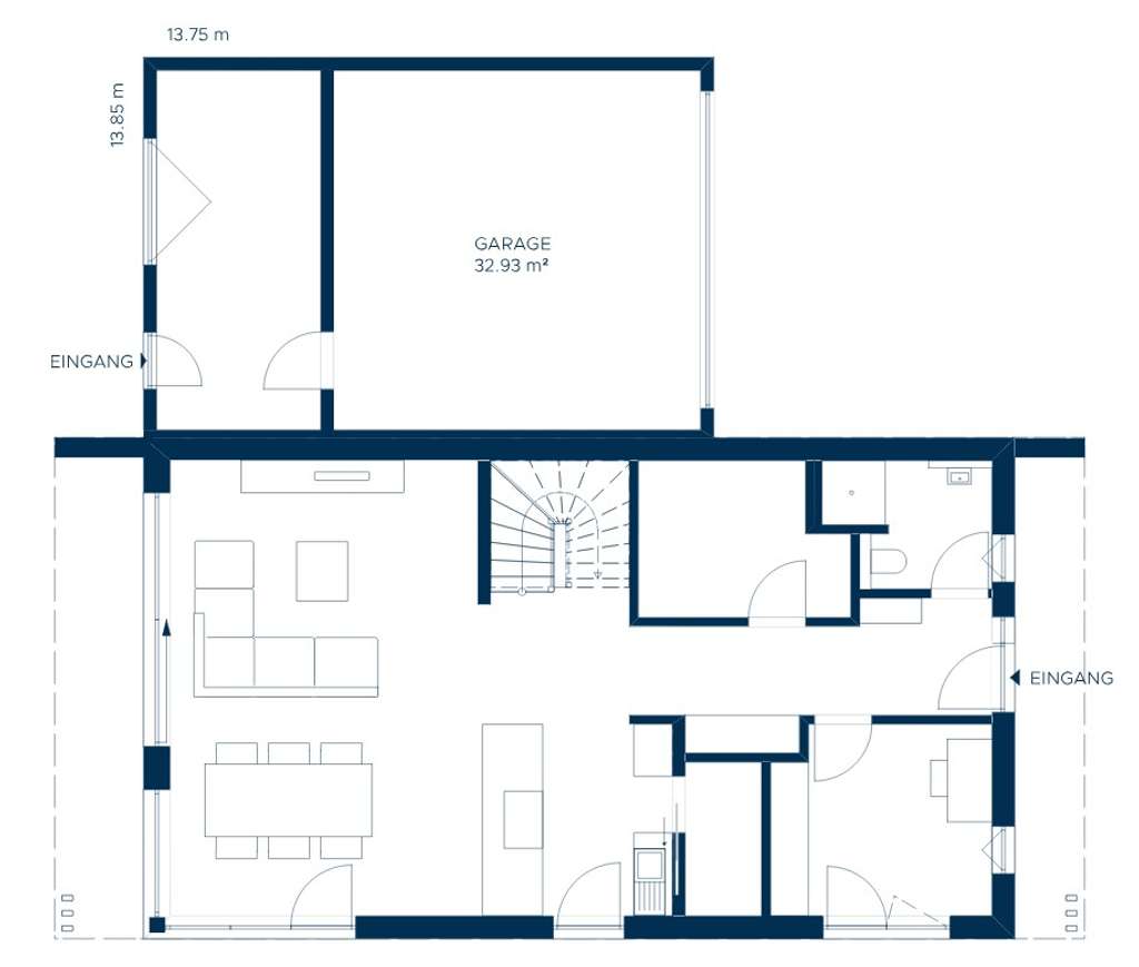 Immobilie in Seeon-Seebruck - DER KUBUS IST MEHR ALS EIN STIL – ER IST EINE HALTUNG! INKLUSIVE BAUPLATZ! - Bild 3