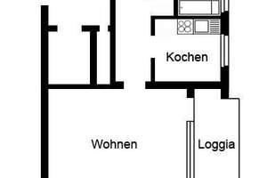 Gemütliche 2-Zimmer Wohnung in Holsterhausen mit Blick ins Grüne – Carmerstr. 2, 45147 Holsterhausen, Essen – Vorschaubild 2
