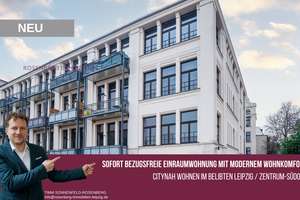 Bezugsfreie 1-Raumwohnung mit modernem Wohnkomfort + kompaktem Grundriss in Leipzig / Zentrum-Südost