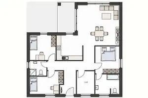 Moderner Bungalow  mit überdachter Terrasse und großem Grundstück! – Burgenlandkreis – Vorschaubild 2