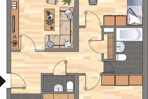 sofort verfügbar! 3-Zimmer-Wohnung in Dortmund Scharnhorst inkl. 200 EUR Baumarktgutschein – Spannstraße 20, 44328 Scharnhorst-Ost, Dortmund – Vorschaubild 8