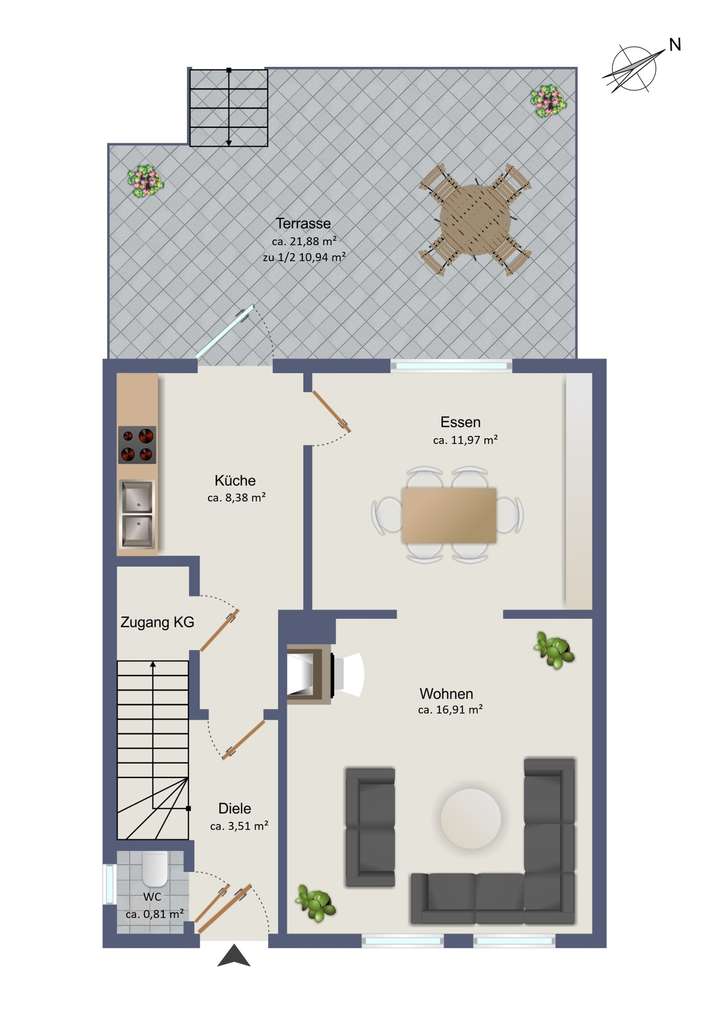 Grundriss Erdgeschoss