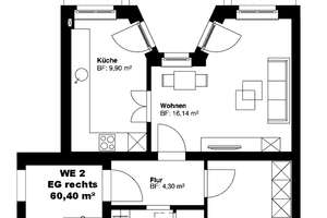 Modern sanierte 2-Raum-Wohnung mit eigenem Gartenanteil im grünen Süden Leipzigs! – Liechtensteinstraße 33, 4279 Lößnig, Leipzig – Vorschaubild 13