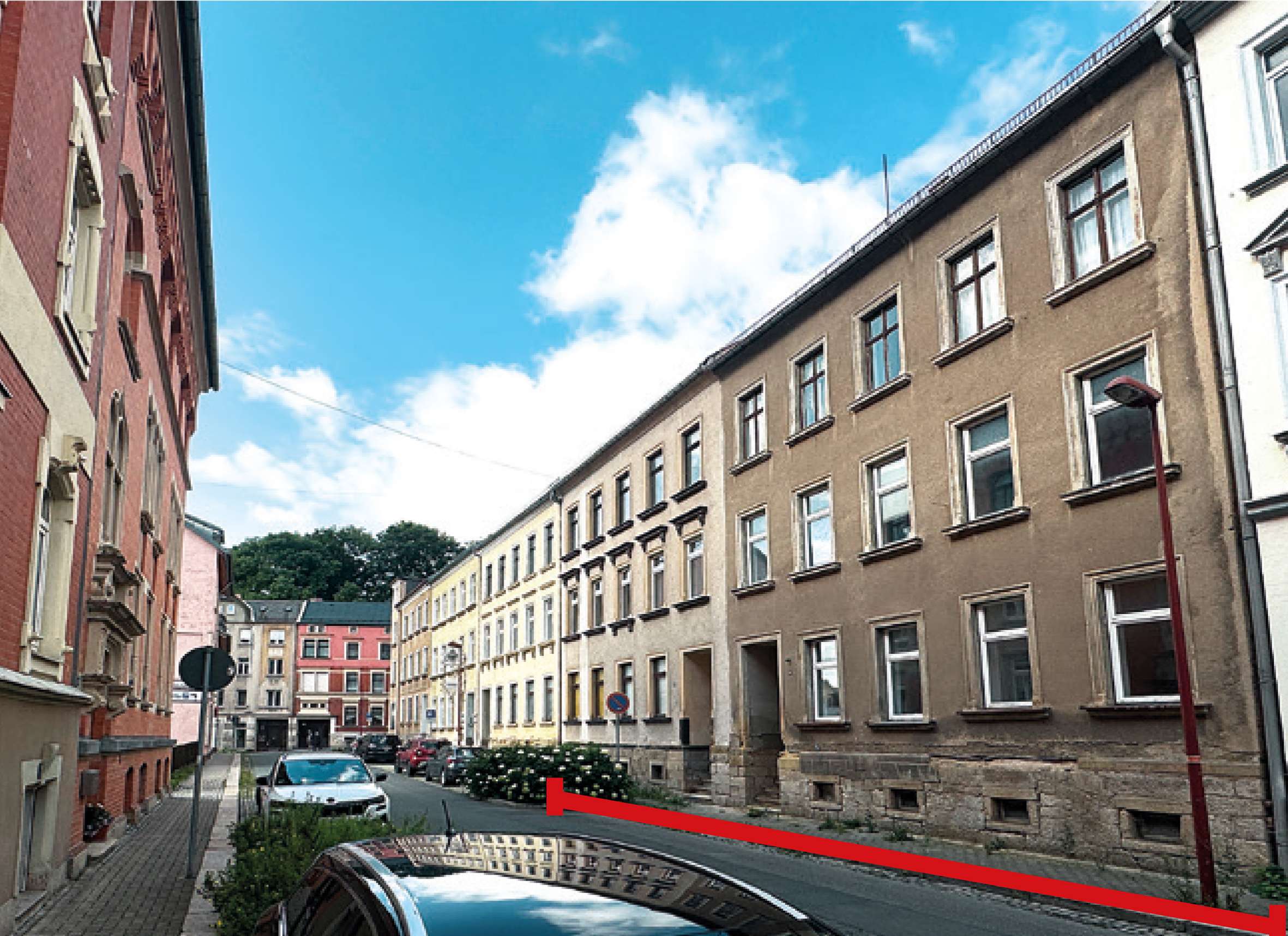 Zwei leerstehende Mehrfamilienhäuser in Auerbach, Vogtlandkreis – Bild 1