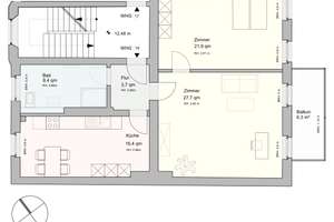 Kollwitzkiez: möblierte 2-Zimmer-Altbauwohnung mit Wohnküche & Südost-Balkon – provisionsfrei – Straßburger Straße 19, 10405 Prenzlauer Berg, Berlin – Vorschaubild 26