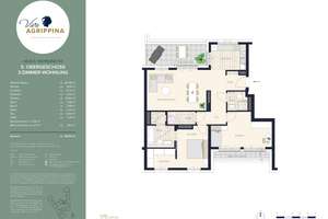 Viva Agrippina: Exklusives 4-Zimmer-Penthouse mit Dachterrasse am Rhein – Riehler Straße 88, 50668 Neustadt/Nord, Köln – Vorschaubild 2