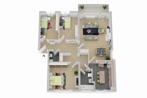 Möhlkamp 50, 3 R - Familienfreundliche 4-Zimmer-Wohnung mit Loggia und viel Stauraum! WBS notwendig! – Möhlkamp 50, 38120 Weststadt, Braunschweig – Vorschaubild 3