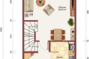 HORN IMMOBILIEN ++ Neubrandenburg Brodaer Höhe, renoviertes Reihenendhaus mit Keller und Carport – Neubrandenburg – Vorschaubild 22