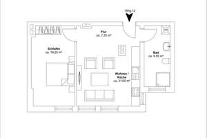 Helle 2-Zimmer Wohnung mit moderner Ausstattung in Hannover-List – Kriegerstraße 8, 30161 List, Hannover – Vorschaubild 4