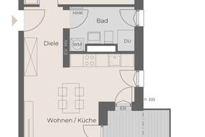 Neubau 2- Zi DG Wohnung – Angerstraße 44, 85354 Freising – Vorschaubild 6