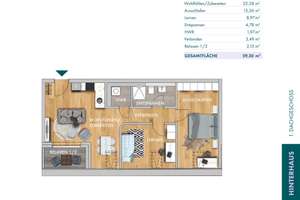 *Dachgeschosstraum * 3 Zimmer * Loggia mit Weitblick * Parkett * HWR * – Straße der Nationen 80, 9111 Zentrum, Chemnitz – Vorschaubild 12