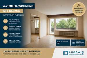 Stuttgart-Plieningen: 4-Zimmer-Wohnung mit Balkon – Sanierungsobjekt mit Potenzial