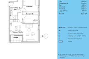 Helle 3-Zimmer-Wohnung mit Loggia – Marie-Jucharcz-Straße 6, 80995 Feldmoching, München – Vorschaubild 3