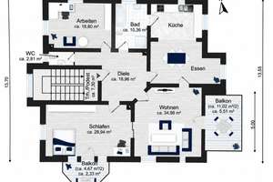 Exklusives Wohnen in der Weststadt, 4 Zimmer-Wohnung mit zwei Balkonen – Die vollständige Adresse der Immobilie erhältst du vom Anbieter., 69115 Weststadt, Heidelberg – Vorschaubild 9