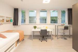 Komplett möbliertes, modernes Studentenapartment-S Platin- im Darmstadt-19m² – Havelstraße 9, 64295 Darmstadt-West, Darmstadt – Vorschaubild 2
