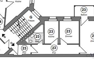 Helle 2-Zimmer-Altbauwohnung mit Balkon im ruhigen Hinterhaus – Die vollständige Adresse der Immobilie erhältst du vom Anbieter., 10245 Friedrichshain, Berlin – Vorschaubild 9