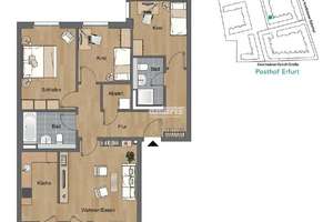 antaris Immobilien GmbH **Wohlfühlwohnung mit Balkon im modernen Quartier** – Die vollständige Adresse der Immobilie erhältst du vom Anbieter., 99085 Krämpfervorstadt, Erfurt – Vorschaubild 10