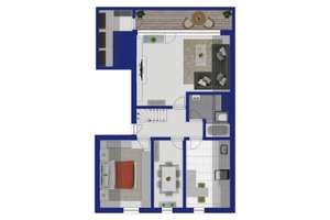 Maisonette mit Loggia, Tiefgarage und bis zu fünf nutzbaren Räumen – bezugsfrei ab 01.07. in att – Die vollständige Adresse der Immobilie erhältst du vom Anbieter., 41061 Gladbach, Mönchengladbach – Vorschaubild 10