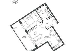 2-Zi.-Whg. mit Duschbad u. extra großem Balkon in Süd-West-Ausrichtung – Schmetterlingsstraße 1, 85551 Kirchheim bei München – Vorschaubild 4
