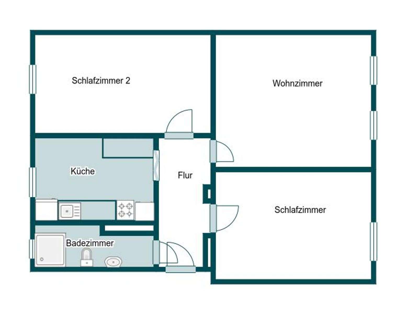 Investment o. Selbstnutzung: Zentral gelegene 3-Zimmer Ergdeschosswohnung in Angermünde, Uckermark Kreis – Bild 3