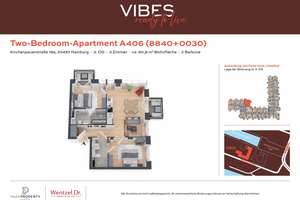 Zwei Schlafzimmer mit exklusivem Wohnkomfort - Wentzel Dr. – Kirchenpauerstraße 15a, 20457 HafenCity, Hamburg – Vorschaubild 4