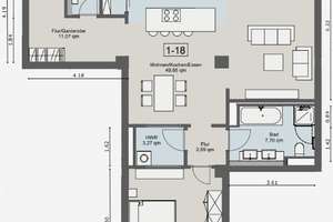 Exklusive Neubauwohnung am Wöhrder See | 96 m² | EBK | TG | Aufzug – Leitzstraße 2, 90489 Veilhof, Nürnberg – Vorschaubild 5