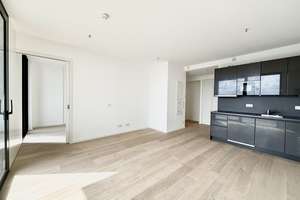 Zwei-Zimmer-Wohnung mit Skylineblick in Südausrichtung im Eden Tower mit Balkon – Die vollständige Adresse der Immobilie erhältst du vom Anbieter., 60327 Gallus, Frankfurt am Main – Vorschaubild 3