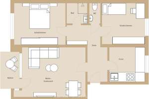 Sehr zentral und zugleich ruhig: Ideal geschnittene 3-Zimmer-Wohnung mit Raum zur Ausgestaltung – Die vollständige Adresse der Immobilie erhältst du vom Anbieter., 81545 Harlaching, München – Vorschaubild 8