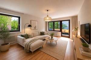 Schön Wohnen an der Isar – Lichtdurchflutete 3-Zimmer-Wohnung mit Balkon und Tiefgarage – Die vollständige Adresse der Immobilie erhältst du vom Anbieter., 81543 Siebenbrunn, München – Vorschaubild 1