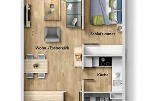 Gemütliche 2 Zimmer ETW in hervorragender Lage – Die vollständige Adresse der Immobilie erhältst du vom Anbieter., 50858 Weiden, Köln – Vorschaubild 8