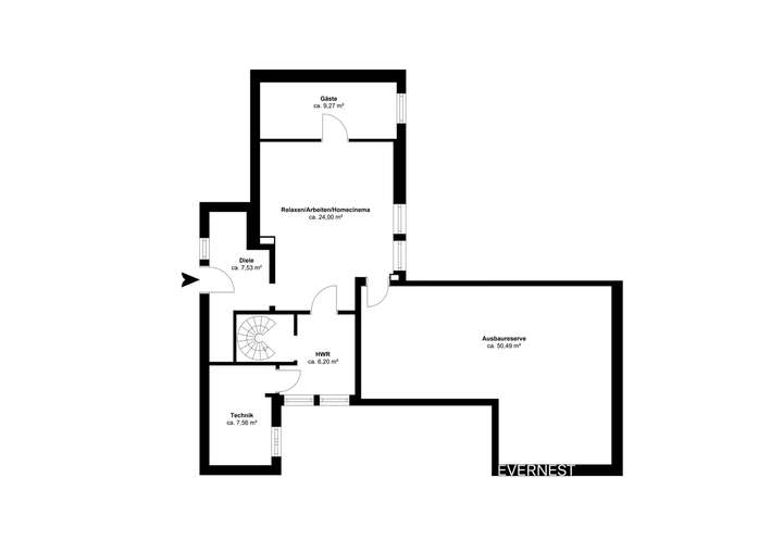 Grundriss Untergeschoss