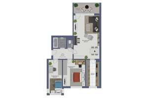 Sofort verfügbare und äußerst gepflegte 3-Zimmer-Wohnung mit Balkon und Tiefgarage in Zentrum-Süd – 4107 Zentrum-Süd, Leipzig – Vorschaubild 20