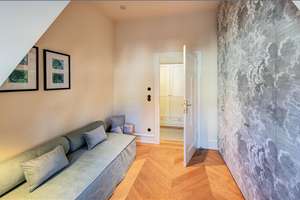 Möbliert: Traumhafte Dachgeschosswohnung im Jugendstil-Altbau – Die vollständige Adresse der Immobilie erhältst du vom Anbieter., 80634 Dom Pedro, München – Vorschaubild 8
