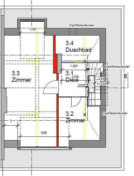 Grundriss Dachstudio