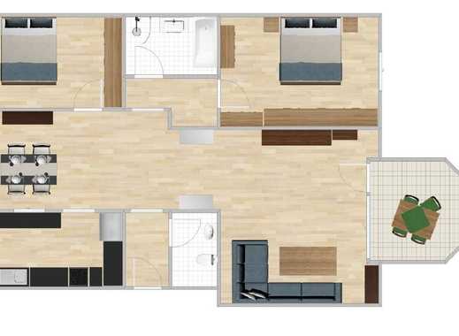 Exklusive möblierte 3,5 - Zimmer Wohnung mit Balkon