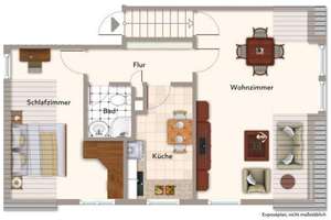 Dachgeschosscharm trifft Neckarblick - Lichtdurchflutete 2-Zimmer Wohnung mit perfekter Anbindung! – 70376 Neckarvorstadt, Stuttgart – Vorschaubild 3