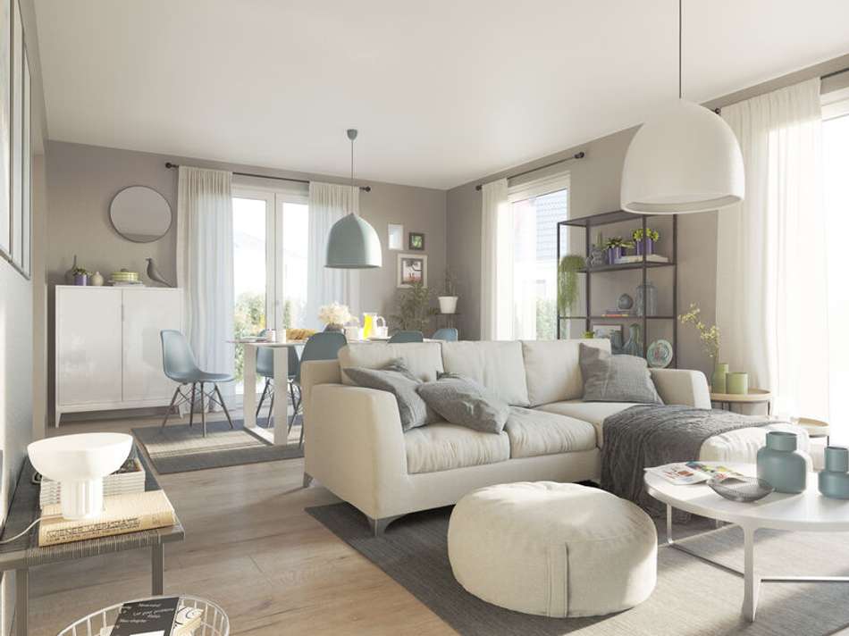 Wohnbeispiel Wohnzimmer..