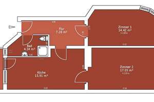 Schöne 2 Raum Wohnung mit Balkon in Dresden Löbtau mieten! – 1159 Löbtau-Nord, Dresden – Vorschaubild 6
