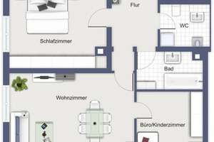 Praktische 3 Zi.-City-Wohnung mit Einbauküche und Balkon 