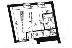 Wohnen mit Charakter: teilmöbiliertes Ein-Zimmer-Apartment in der Stralsunder Altstadt – Die vollständige Adresse der Immobilie erhältst du vom Anbieter., 18439 Altstadt, Stralsund – Vorschaubild 5