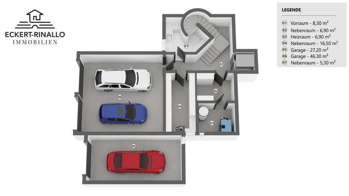 Repräsentative Garage mit s...