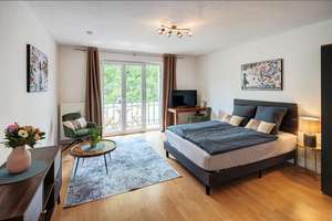 Möbliert: Neu möblierte 2-Zimmer Wohnung für  Projektteams – Die vollständige Adresse der Immobilie erhältst du vom Anbieter., 81737 Altperlach, München – Vorschaubild 1
