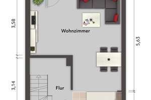 Helles Reihenmittelhaus mit Westgarten unweit der Elbe zum Kauf in Blankenese - Wentzel Dr. – Die vollständige Adresse der Immobilie erhältst du vom Anbieter., 22587 Blankenese, Hamburg – Vorschaubild 2