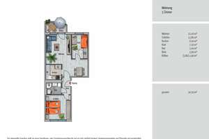 Mit Einbauküche und vom Südbalkon Top-Aussicht ins Erzgebirge! – Marie-Tilch-Straße 23, 9123 Hutholz, Chemnitz – Vorschaubild 2