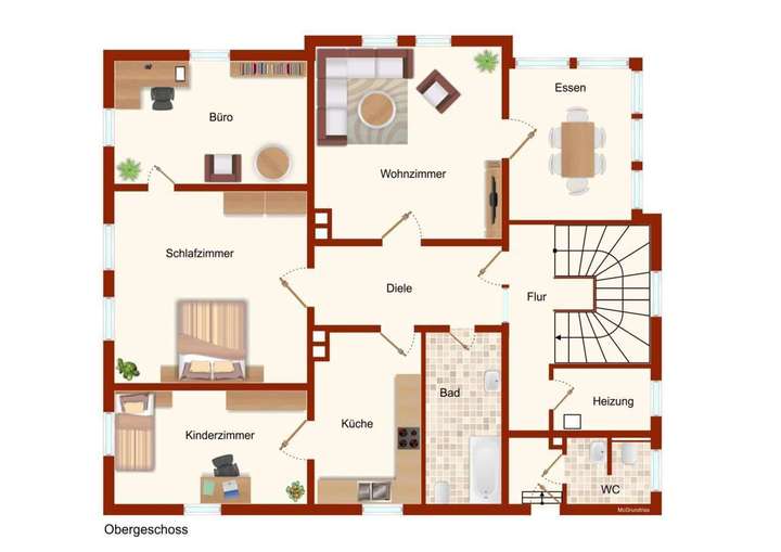 Grundriss Obergeschoss