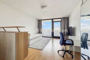Möblierte 1-Zimmer-Wohnung mit Balkon und Skylineblick in Frankfurt-Sachsenhausen – 60598 Sachsenhausen-Süd, Frankfurt am Main – Vorschaubild 2