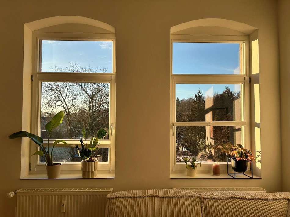 Blick aus dem Wohnzimmer