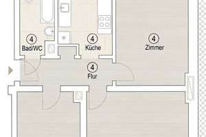 Charmante 3-Zimmer Wohnung  – gepflegte Anlage & modernisiertes Gebäude – Die vollständige Adresse der Immobilie erhältst du vom Anbieter., 10365 Lichtenberg (Ortsteil), Berlin – Vorschaubild 11